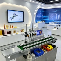Machine de remplissage de bouteilles d'eau semi-automatique à 4 buses pour bande transporteuse huile boisson liquide Sauce soja à vendre