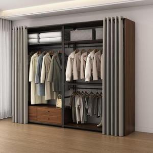 Armario de estanterías abiertas de doble capa con estructura metálica, armario de almacenamiento reforzado para uso doméstico. - Product Image 2
