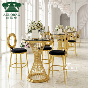 Silla Alta Moderna de Acero Inoxidable Color Oro Rosa para Barra de <span class=keywords><strong>Bar</strong></span>, Comedor, Sala de Estar y Uso en Hoteles - Product Image 1