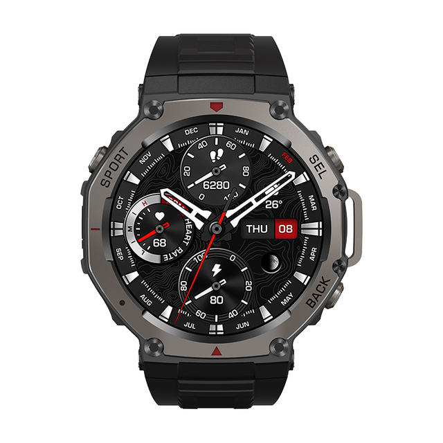 1.43inch AMOLED HD Display Sport DM58 Smart Watch 5ATM Waterproof Gps tracker Wrist Watches 500mah Battery Smartwatch for Men