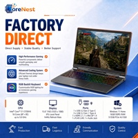 Ordinateur portable CoreNest 16 pouces Intel N95 8 Go 16 Go 32 Go RAM pour le jeu, les affaires et le bureau avec clavier rétroéclairé et lecteur d'empreintes digitales