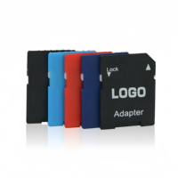 Adaptateur de carte TF vers SD en gros avec logo OEM, en ABS, personnalisé pour appareil photo et ordinateur portable