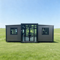 Maison conteneur préfabriquée moderne, portable, extensible et respirante, tout-en-un, pour bureau modulaire, bureau à domicile et entrepôt