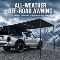 Auvent latéral portable pour voiture avec rideau pare-soleil, tissu Oxford double couche, auvent de voiture imperméable 4 saisons pour camping SUV