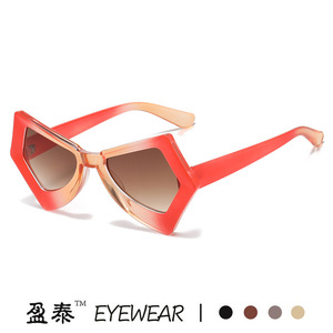 Eyewear Cat Eye Sunglasses <b>Pink</b> PC <b>Frame</b> UV400 Women Fashion - Product Image 4
