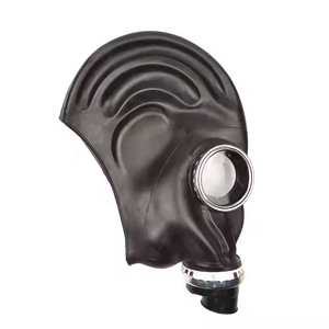 Masker Gas kelangsungan hidup nuklir kustom dengan Filter Gas pernapasan hitam 40mm Masker biokimia GP-5 karet kelas makanan - Product Image 1