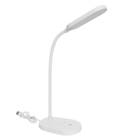 Lampe de bureau LED tactile avec support de téléphone, livraison directe depuis l'usine, pliable, avec chargeur USB type-c, pour la lecture et l'étude, modèle