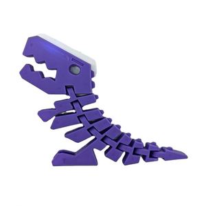 Juguete Fidget de Plástico con Colgante de Hueso Animal Luminoso, Dinosaurio, Pulpo, Gecko, Lagarto, Juguete Fidget Articulado con Cadena - Product Image 1