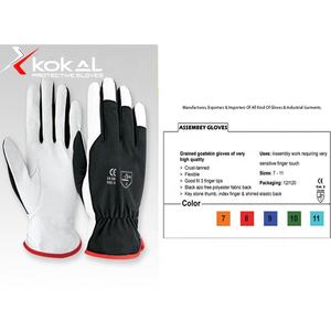 Guantes de Trabajo de Seguridad de Cuero de Alta Calidad para Mecánicos con Color Personalizado - Product Image 1
