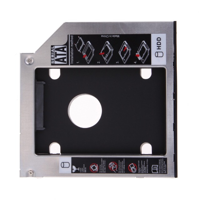 Hard Drive Enclosure Aluminum 2nd HDD Caddy 9.5mm 12.7 mm Box SATA 3.0 2.5" for HP