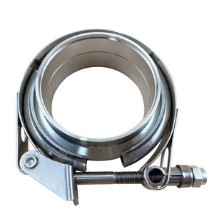 Abrazaderas de Manguera en V para Tubo de <span class=keywords><strong>Escape</strong></span> de 3 Pulgadas, Abrazadera en V con Bridas de Acero Inoxidable SS 304 para <span class=keywords><strong>Brida</strong></span> Turbo Vband - Product Image 1