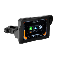 Nouveau Navigateur GPS 5 Pouces pour Moto Voiture Sans Fil CarPlay Android Auto Mise en Miroir de l'Écran Navigation Portable Carplay Affichage