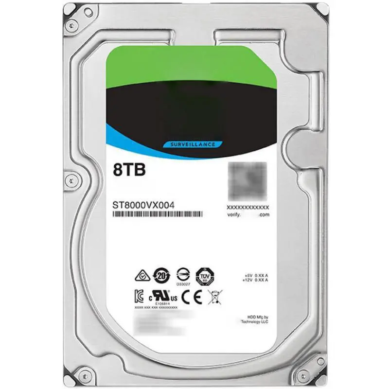 Surveillance 8TB Pengawasan CCTV HDD SATA 6 Gb/s 256MB 3.5 "Hard Disk NAS