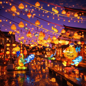 Luces <span class=keywords><strong>de</strong></span> calle chinas conectadas por cadena, iluminación oriental para caminos, para avenidas antiguas, parques chinos y calles gastronómicas. - Product Image 4
