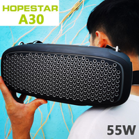 Altavoz Portátil Hopestar A30 55W con Bluetooth, IPX6 Resistente al Agua, Radiador Pasivo, TWS, TF, USB, AUX, FM, Ideal para Fiestas al Aire Libre