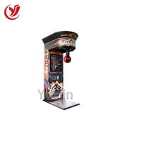Machine de jeu d'arcade de boxe Punch à pièces pour divertissement intérieur en fibre de verre durable pour centres de jeux