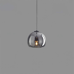 Lampes suspendues en <span class=keywords><strong>verre</strong></span> E27 dorées et grises pour salon, lampes suspendues au plafond LED, style nordique moderne minimaliste, lampes suspendues pour chambre à coucher - Product Image 6