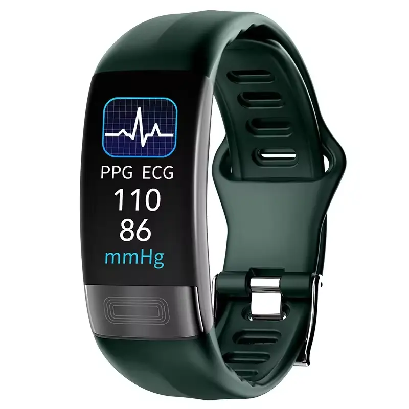 Fac Precio P11plus Fitness Band Reloj Temperatura ECG Presión arterial Detección de frecuencia cardíaca Informe AI Función de brújula iOS