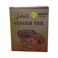Sachet de tisane à saveur de citron, de gingembre et de miel Emballage Poudre de thé douce pour la santé Boisson Sachets de thé instantanés