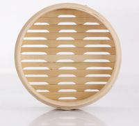 10 HQ-Panier en bambou 14 pouces Ensemble de vapeur en acier inoxydable Robot culinaire Dim Sum Essentials pour couvercle de cuisinière à induction pour la cuisson à la vapeur