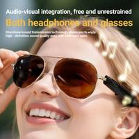 Lunettes de soleil de traduction IA avec écouteurs sans fil, protection UV400, design léger - Style de luxe