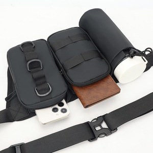 Wholesale Lightweight Waterproof Outdoor Sports Belt Fanny Pack Men Designer Waist <b>Bag</b> with <b>Bottle</b> Holder - Product Image 5