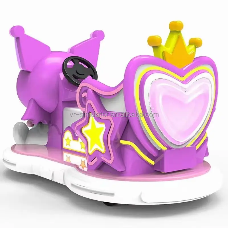 Dreamland Pretpark Kiddie Ride Game Machine Batterij Aangedreven Kids Kuromi Botsauto Voor Kinderen