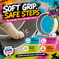 Tapis roulant intelligent pour chat et chien |   Technologie anti-pincement avancée |   Équipement d'exercice pliable, durable, en ABS, respectueux de l'environnement