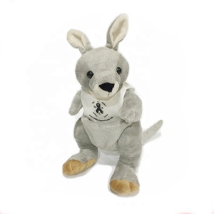 Bán buôn tùy chỉnh Thú nhồi bông <span class=keywords><strong>Kangaroo</strong></span> Búp bê đồ chơi sang trọng màu xám <span class=keywords><strong>Kangaroo</strong></span> mềm dễ thương sang trọng Zoo đồ chơi - Product Image 1