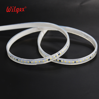 Barre lumineuse LED personnalisée IP67 de qualité alimentaire pour comptoir, décoration de lieux de divertissement, bande de silicone DOB découpable de 10 cm