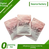 Sacs refermables à fermeture éclair sur trois côtés, surface mate, emballage alimentaire, 100 pièces, sur mesure