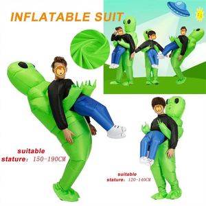 Disfraz de monstruo inflable fantasma de Halloween para niños y adultos, disfraz de fiesta de <span class=keywords><strong>alien</strong></span>ígena verde aterrador, <span class=keywords><strong>disfraces</strong></span> inflables - Product Image 3