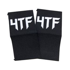 Étiquettes tissées personnalisées avec logo de marque, nom, boucle pliée, étiquette tissée pour chapeau - Product Image 1