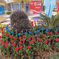 Offre Spéciale Rose Lumière De Noël En Plein Air Jardin Décoration De Mariage Artificielle Rose Fleurs diwali décoration Jardin lampe