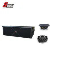 Système de sonorisation professionnel à trois voies passif Seer SLA-212 double 12 pouces en contreplaqué de bouleau 15, fabriqué en Chine, en promotion