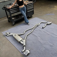 Système d'échappement Catback en alliage de titane poli miroir de qualité intermédiaire DZ pour BMW Série 3 320i/325i/330i E90 2.0L/2.5L/3.0L 1.5mm