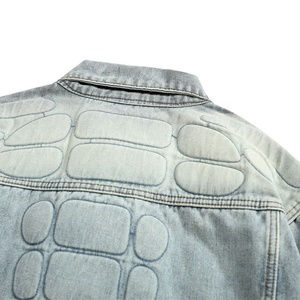 Chaqueta Vaquera Azul Claro para Hombre, Estilo Twill, con Botones, Invierno, Personalizada, Apta para Y2K, Casual, Urbana, Hip-hop - Product Image 5