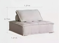 Nordique Petit Appartement Moderne Simple Salon Canapé Simple Chaise Épissage Combinaison Tofu Paresseux Canapé