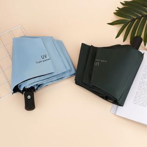 Parapluie pliant automatique pas cher en gros, logo personnalisé, anti-UV, étanche, 8 baleines, compact, promotionnel, pour commande en gros - Product Image 4