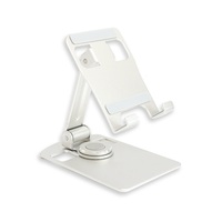 Support de téléphone portable pliable pour bureau Support de téléphone portable en métal en aluminium réglable à 360 rotations pour iPhone iPad Tablette pour tout téléphone