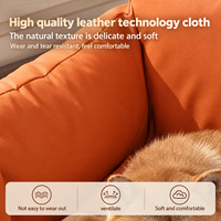 Canapé-lit pour animaux de compagnie en cuir PU moderne, facile à nettoyer, imperméable, amovible, pour chats et chiens de petite, moyenne et grande taille