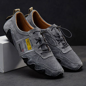 Zapatos de Cuero Genuino Transpirables para Hombre, Venta Directa de Fábrica, Zapatos Planos de Moda para Caminar, Deportes, Mocasines, Zapatos de Conducir para Hombre - Product Image 6