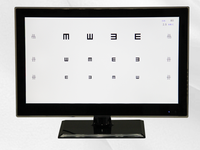 Appareil d'examen ophtalmique multifonctionnel LCP-100, écran de test optique de 21 pouces, projecteur de tableau de vision LCD
