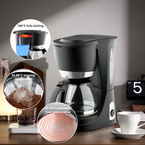 Cafetière électrique domestique de haute qualité 830W en <span class=keywords><strong>plastique</strong></span> PP 1,5L pour Americano - Product Image 3