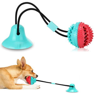 ของเล่นเชือกดึงสำหรับสุนัข ทำจากวัสดุ TPR ขายดี พร้อมถ้วยดูดสุญญากาศ ของเล่นกัดแทะ - Product Image 2