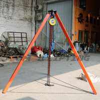 Trépied de levage télescopique à trois jambes Triangle trépied de levage de sauvetage de sécurité