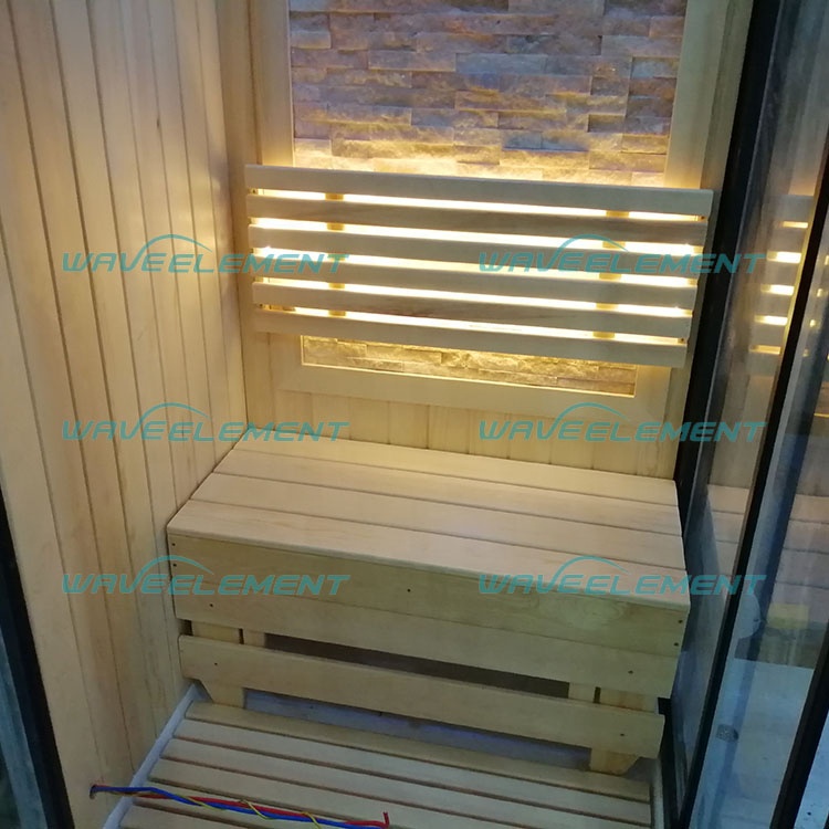 sauna and steam combined room/ wooden sauna steam room/ mini steam sauna room