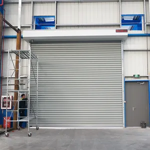 Kasırga koruması için elektrik sargı çubuğu kontrolörü kepenk rüzgar dayanıklı haddeleme kapı