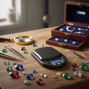 เครื่องชั่งดิจิตอลขนาดพกพาเฟอร์วี 500 ก.x0.1 กเครื่องชั่งน้ำหนักที่แม่นยำสำหรับเครื่องประดับเหรียญสิ่งของชิ้นเล็ก - Product Image 3