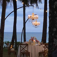 Lustre en cristal moderne pour événements de luxe, décorations de scène, lampes suspendues pour mariages en extérieur